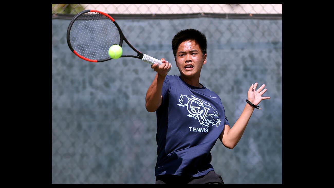 Photo Gallery: Crescenta Valley High boys tennis vs. West Torrance