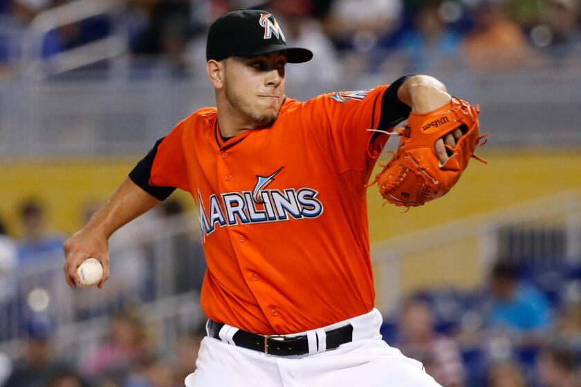 The Miami Marlins placed starting pitcher Jose Fernandez on the disabled list Monday.
