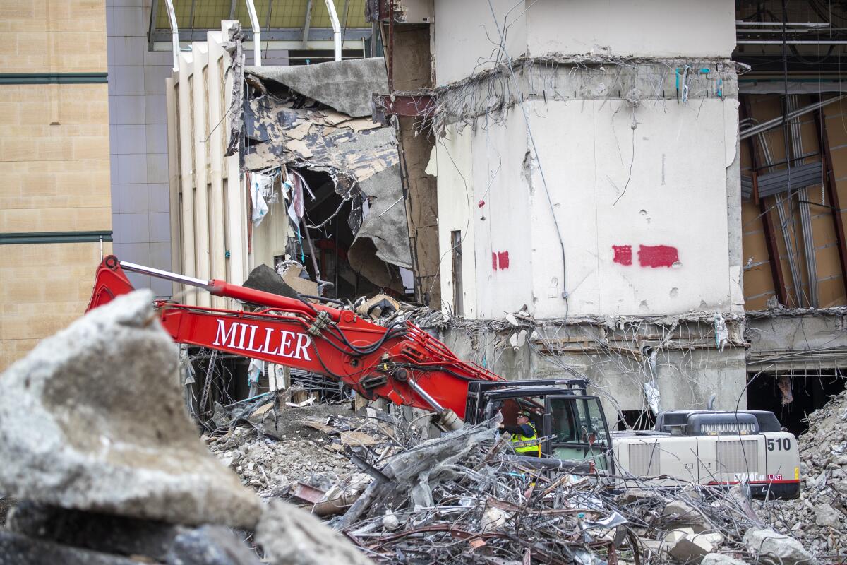 Demolition of LACMA's William Pereira buildings is underway