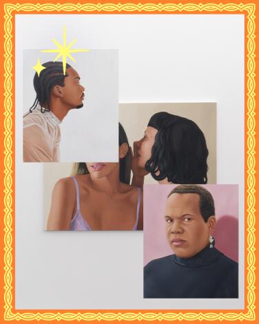 Artwork display at Luis De Jesus Los Angeles.