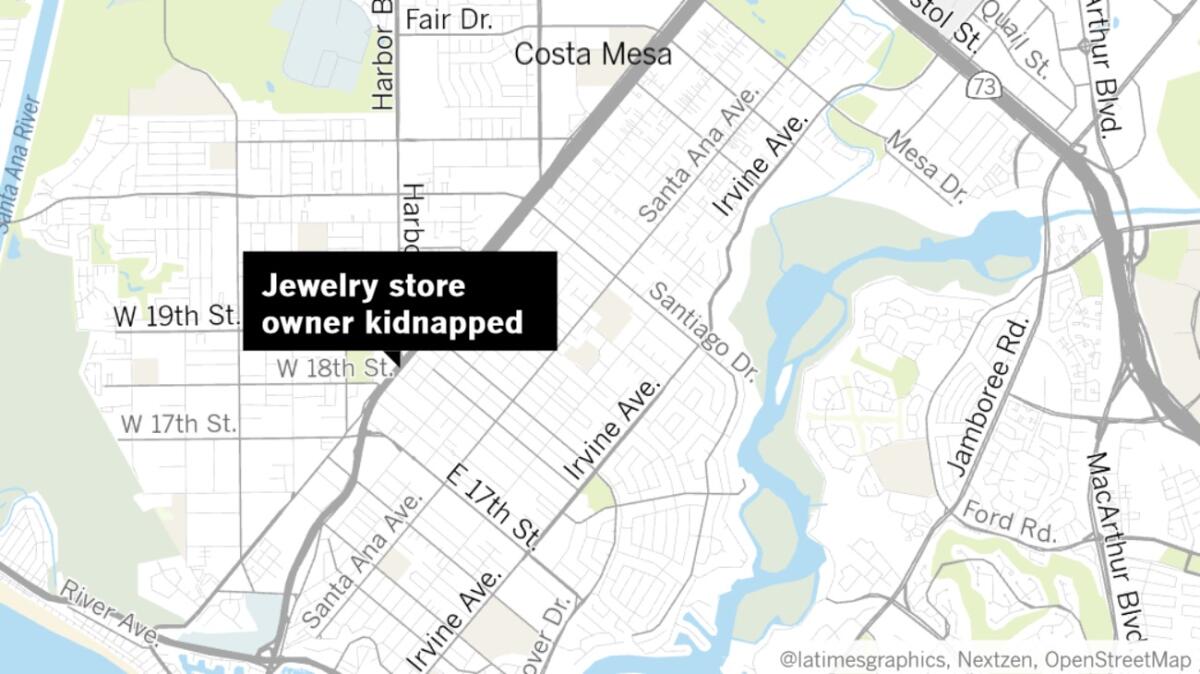 A map of Diamond and Jewelry Exchange at 1808 Newport Blvd. in Costa Mesa 