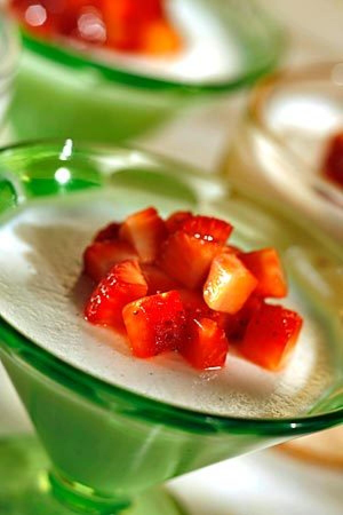 A light way to serve whatever fruit is in season. Recipe: Swedish cream