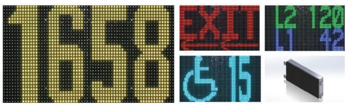 Examples of sign options submitted by Texas-based FlashParking to the La Jolla Coastal Access and Parking Board.