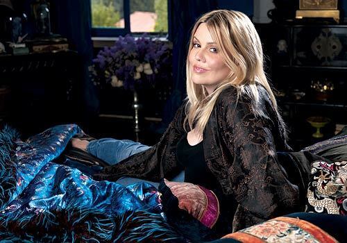 For more than a decade, Dana Hollister has been buying property in and around Silver Lake, and seeing the future in what many other people say has been there, done that. Here, in the bedroom of her Paramour estate, Hollister is surrounded by the vintage fabrics she used to scavenge for the luxe pillows, opulent draperies and rehabbed sofas for sale at her erstwhile Beverly Boulevard boutique, Odalisque.