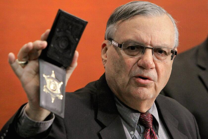 Maricopa County Sheriff Joe Arpaio, seen here in 2011, is on trial for contempt in the federal court in Phoenix.