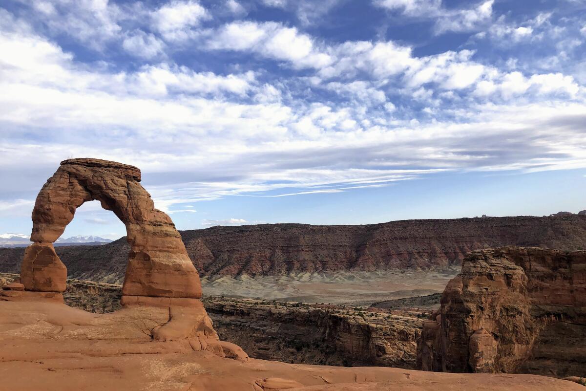 Delicate Arch in Arches National Park near Moab, Utah.