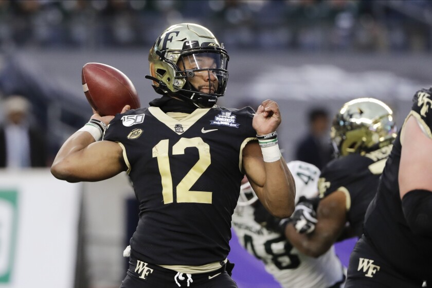Wake Forest Qb Newman To Leave As Graduate Transfer The San