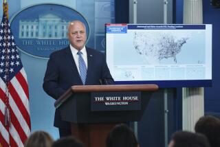 FILE - White House infrastructure coordinator Mitch Landrieu speaks during a briefing at the White House, May 12, 2023, in Washington. The massive federal effort to expand internet access to every home in the U.S. took a major step forward on Friday with the announcement of $930 million in "middle mile" grants to shore up connections in dozens of places around the country where significant gaps in connectivity persist. "These networks are the workhorses carrying large amounts of data over very long distances," said Landrieu. (AP Photo/Evan Vucci, File)