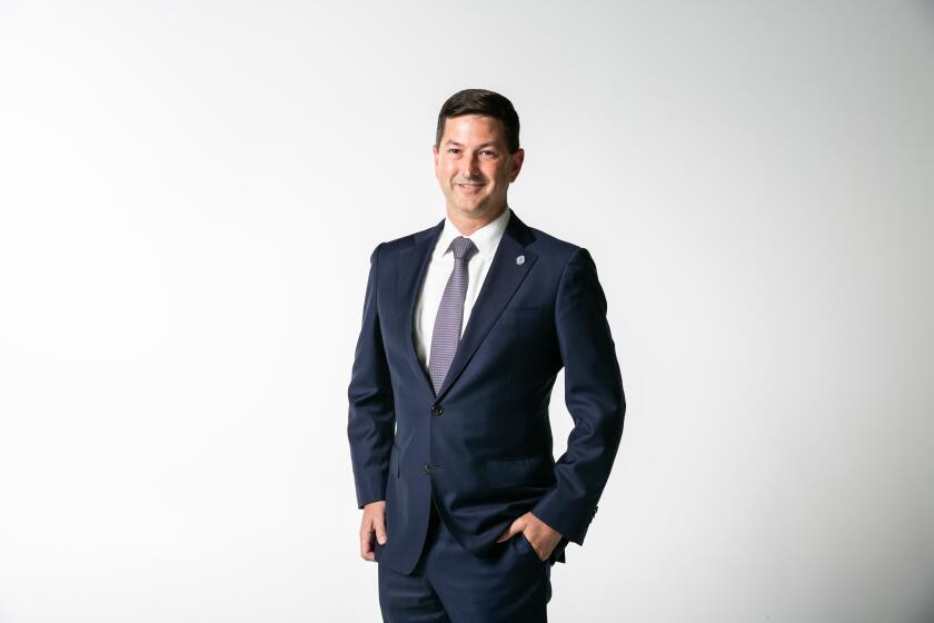 Chris Ward, a candidate for Assembly District 78, poses for a portrait at The San Diego Union-Tribune's photo studio on January 23, 2020 in San Diego, California.