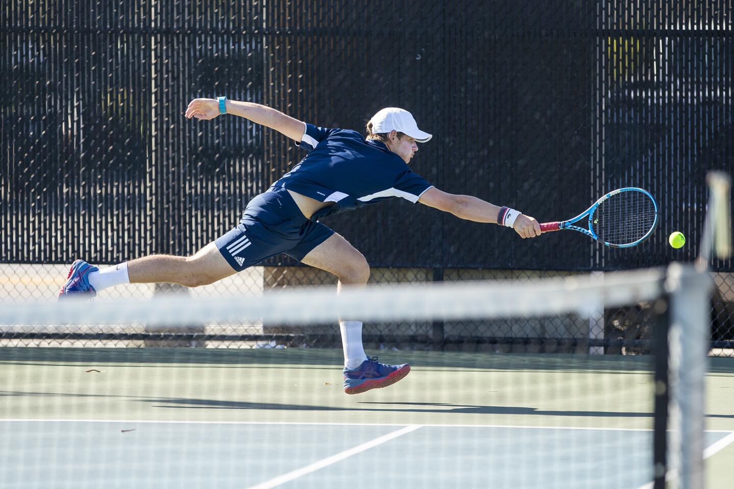 Photo Gallery: Edison vs. Newport Harbor in boys’ tennis