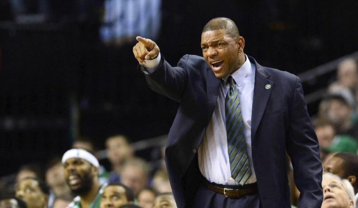 The Clippers and Boston Celtics are nearing agreement on a trade that would bring Coach Doc Rivers to L.A.