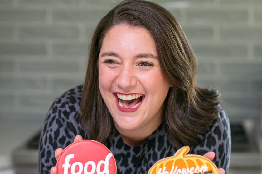 Lisa Altfest, a TPHS grad, appears on Food Network's Halloween Cookie Challenge.