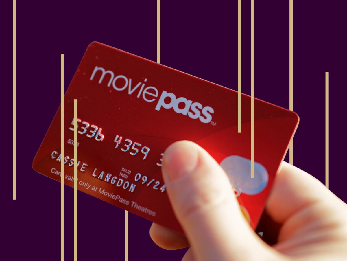 A MoviePass card from 2018.
