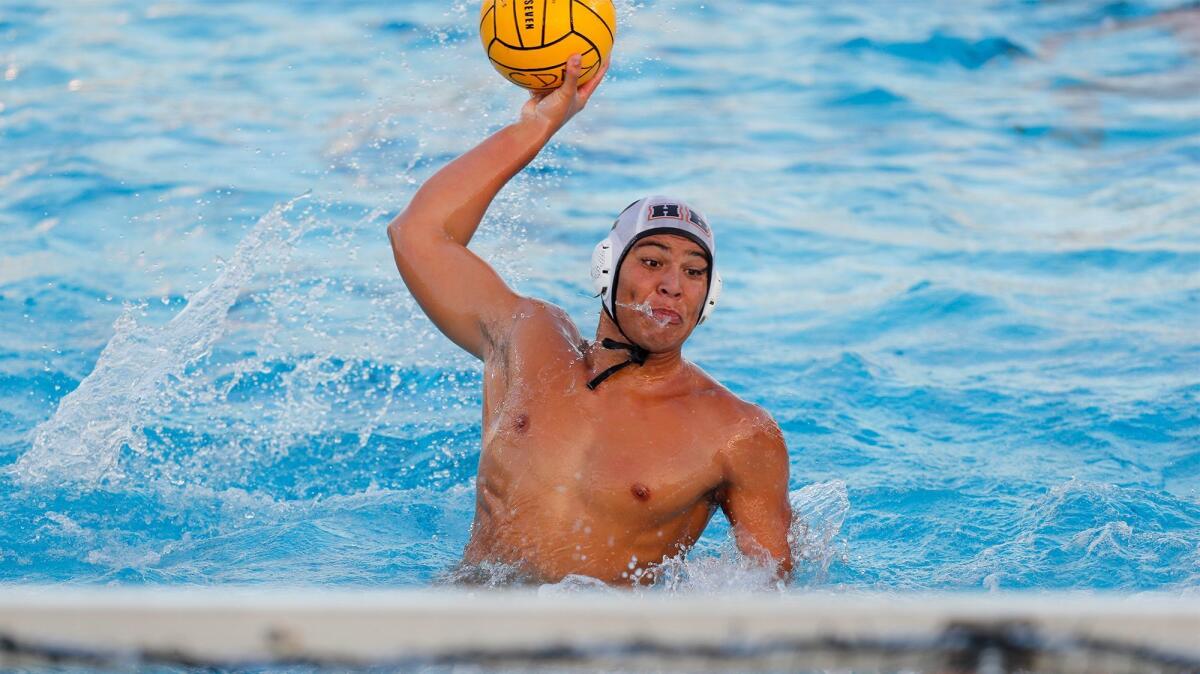 Huntington Beach High senior boys' water polo player Garrett Zaan was one of two Oilers to earn first-team All-CIF Southern Section Division 1 accolades.