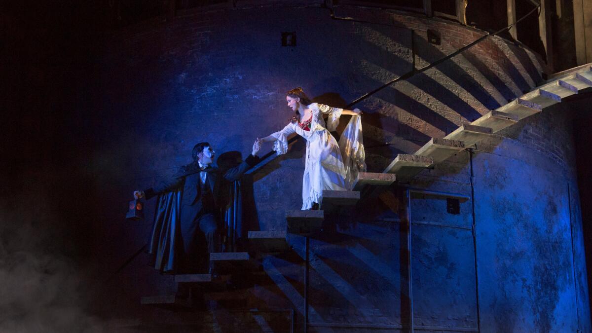 “The Phantom of the Opera” wowing Pantages audiences features Chris Mann as the Phantom and Katie Travis as Christine.