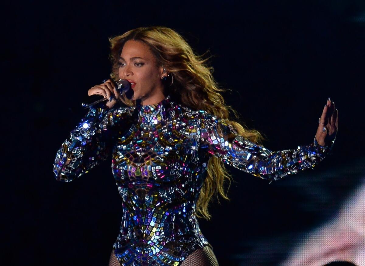 Beyonce performs Sunday night at the MTV Video Music Awards at the Forum in Inglewood.