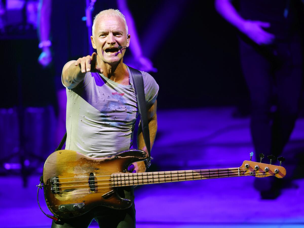 Sting at Cal Coast Credit Union Open Air Theatre at San Diego State University on Oct. 4.