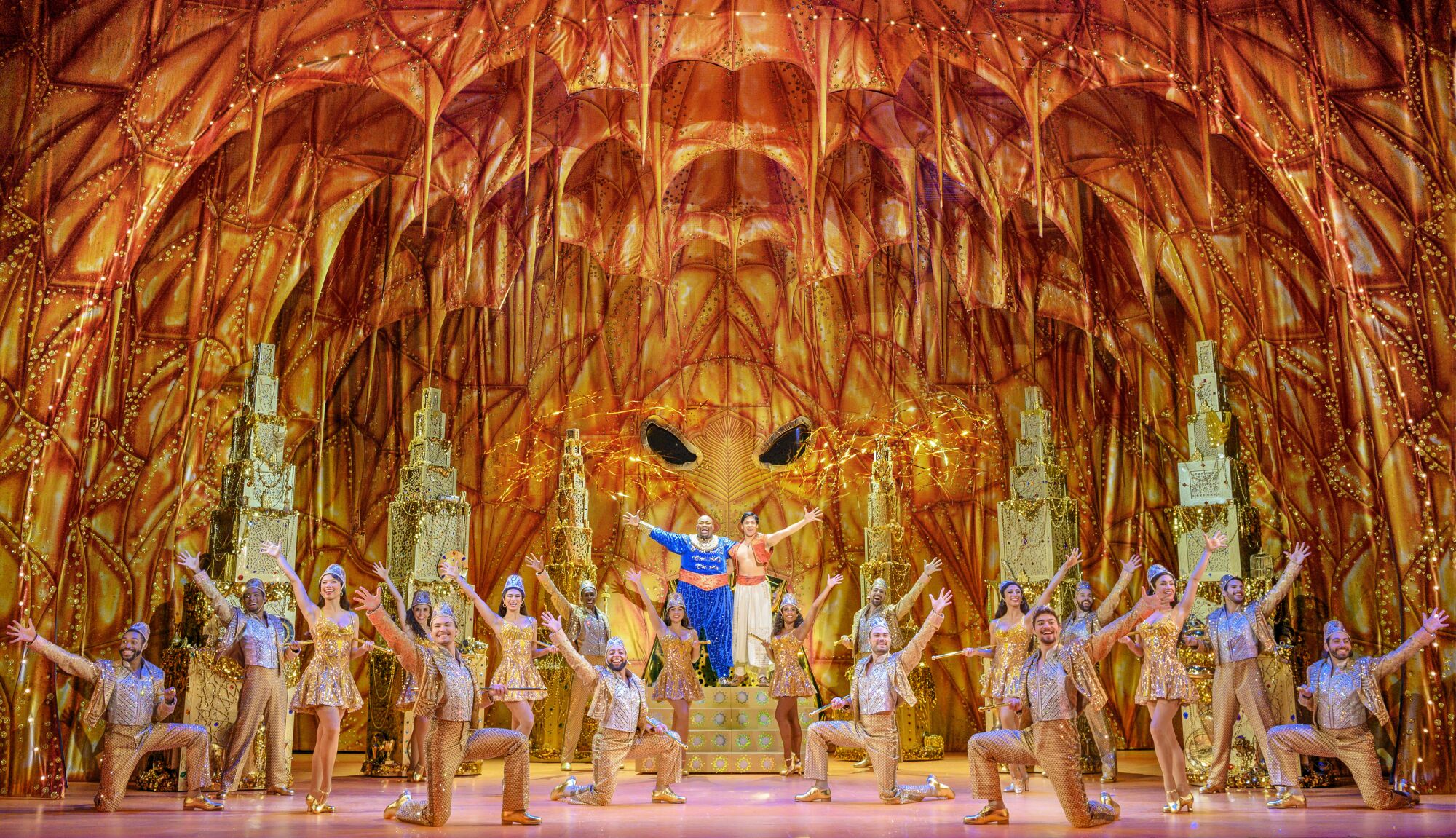 "Disney's Aladdin" on Broadway.