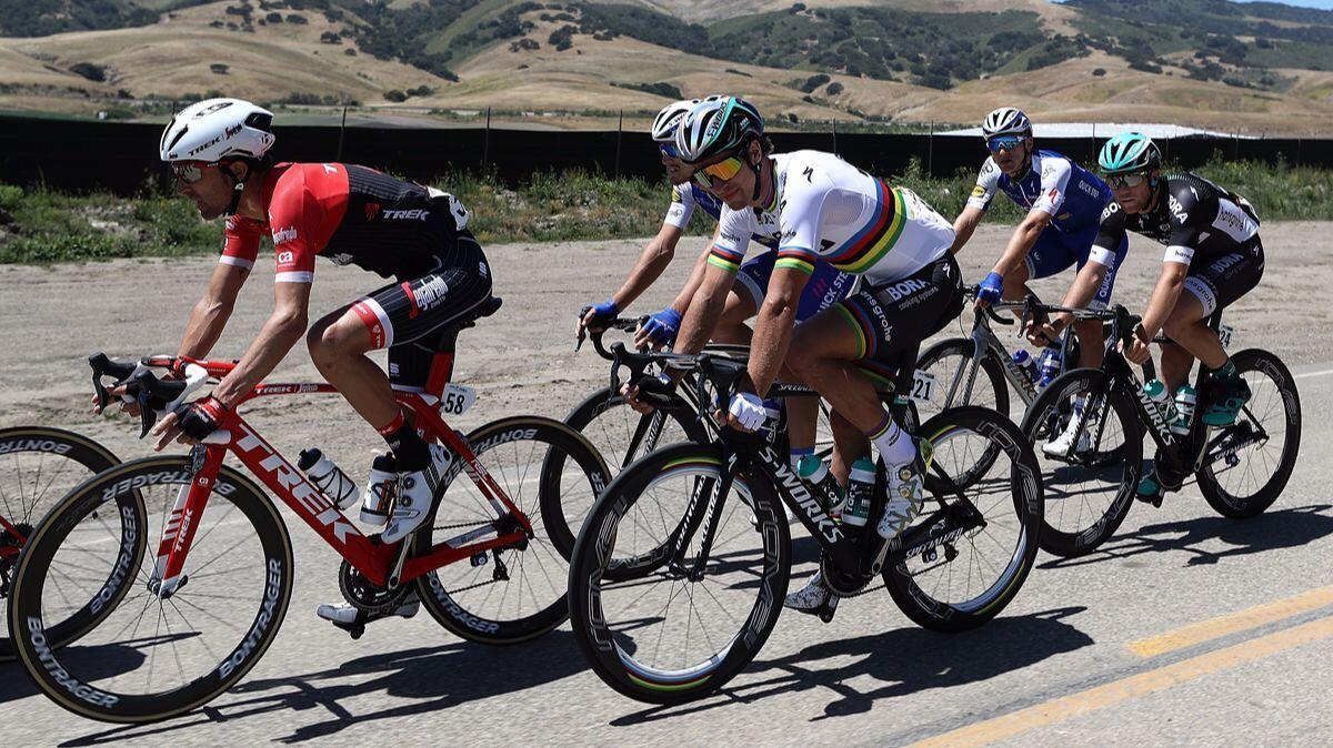Peter Sagan climbs in the peloton on Stage 3 of the Amgen Tour of California from Pismo Beach to Morro Bay on Tuesday.