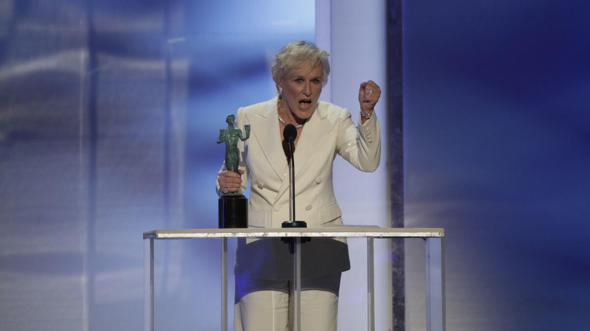This marked Glenn Close's second Screen Actors Guild Award win.