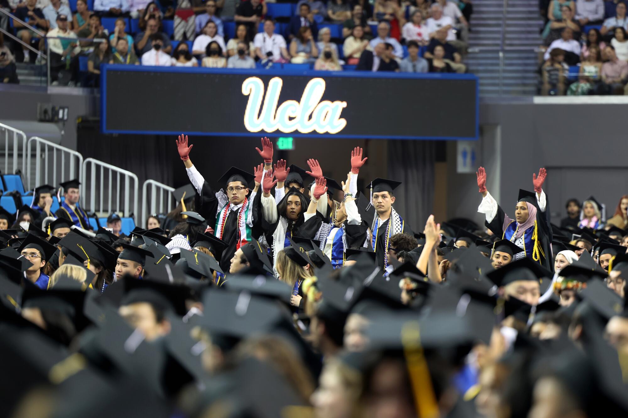 During the commencement ceremony for the UCLA College of Letters & Science 